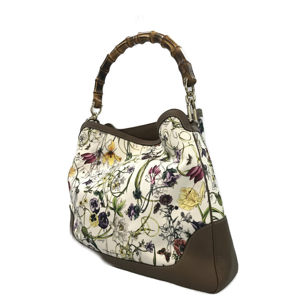 Gucci Flower handbag bag Crossbody Floral body bamboo